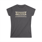 Proud Of Something My Kid May Or May Not Have Done - Women's T-Shirt