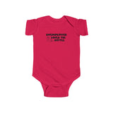 Unemployed Loves The Bottle - Baby Onesie