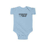 Unemployed Loves The Bottle - Baby Onesie