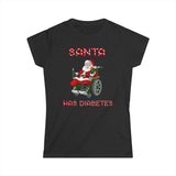 Santa Has Diabetes - Women's T-Shirt