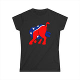 Democratic Donkey (Head Up Its Ass) - Women's T-Shirt