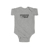 Unemployed Loves The Bottle - Baby Onesie