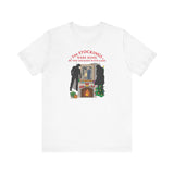 The Stockings Were Hung By The Chimney With Care - Men's T-Shirt