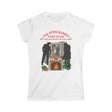 The Stockings Were Hung By The Chimney With Care - Women's T-Shirt