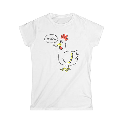 Moo (Chicken) - Women's T-Shirt