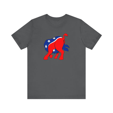 Democratic Donkey (Head Up Its Ass) - Men's T-Shirt