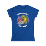 Save Sea Turtles. Ban Straws - Women's T-Shirt