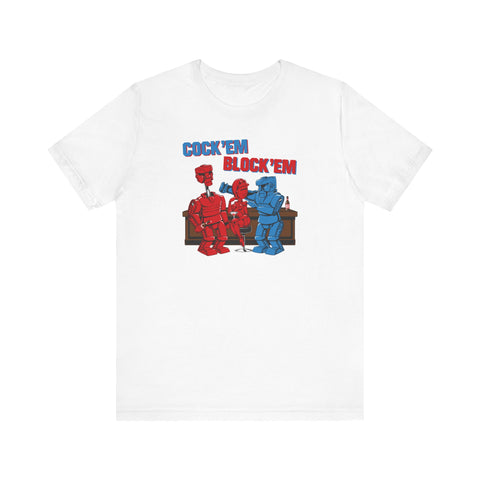 Cock'em Block'em Robots -  Men's T-Shirt