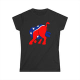 Democratic Donkey (Head Up Its Ass) - Women's T-Shirt